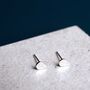 Sterling Silver Teardrop Stud Earrings, thumbnail 2 of 7