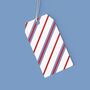 Luxury Striped Gift Wrapping Paper – Blue And Red Design, thumbnail 4 of 7