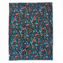 Fox And Florals Soft Fleece Throw With Sherpa Backing 41021039, thumbnail 4 of 4