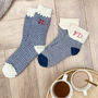 Personalised Embroidered Cosy Socks, thumbnail 2 of 2
