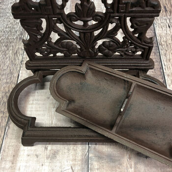 Edmondsham Antique Style Umbrella Stand In Cast Iron, 3 of 4