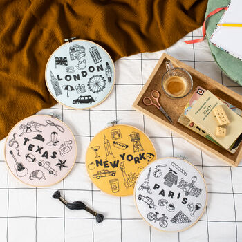 New York X Maptote Embroidery Hoop Kit, 5 of 5