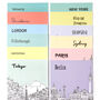 Set Of 12 Cities Illustration Postcards, thumbnail 4 of 4