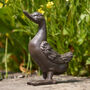 6th Anniversary Iron Duck Garden Ornament, thumbnail 1 of 8