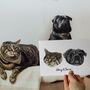 Personalised Pet Face Portrait Print, thumbnail 2 of 10