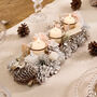 White Christmas Triple Candle Holder, thumbnail 1 of 4