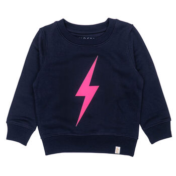 Neon Bolt Organic Sweatshirt Gift For Girls / Boys, 5 of 10