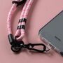 Pink Stripe Adjustable Phone Strap Universal Crossbody Rope Lanyard, thumbnail 2 of 3