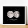 Personalised Our Moon Phases Print Anniversary Gifts, thumbnail 2 of 8