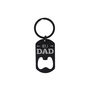 'No. One Dad' Black Bottle Opener Keyring | Key Accessory | Father's Day Gift, thumbnail 2 of 2