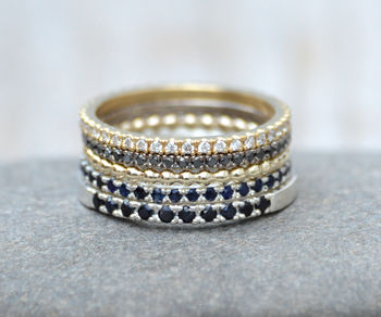 Pave Eternity Wedding Ring In 18ct Yellow Gold, 5 of 5