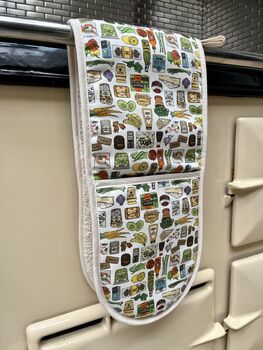 Quite Nice Illustrated Food Oven Gloves, 3 of 4