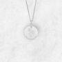Personalised Chrysanthemum Necklace In Sterling Silver, thumbnail 7 of 12