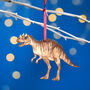 Wooden Ceratosaurus Dinosaur Christmas Tree Decoration, thumbnail 1 of 3