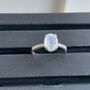 Sterling Silver Moonstone Crystals Ring, thumbnail 7 of 12