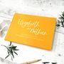 Custom Linen Wedding Guest Book With Six Colour Options, thumbnail 1 of 11