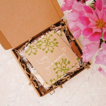 Sending Love All Natural Face Mask Kit Letterbox Gift, 3 of 6