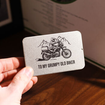 Personalised Adventure Motorbike Multi Tool Credit Card Sized Tin, 2 of 5