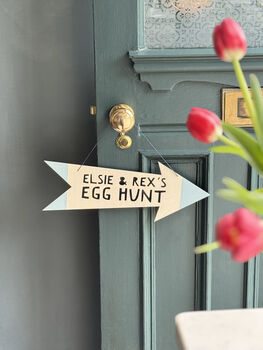 Personalised Easter Egg Hunt Wooden Sign, 4 of 4