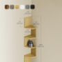 Five Tier Zigzag Floating Corner Wall Shelves, thumbnail 6 of 12