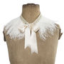 Ivory Ostrich Feather Capelet, thumbnail 1 of 6