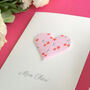 Personalised Cherry Origami Heart Love Card, thumbnail 8 of 8