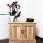 Boadi Reclaimed Timber Cupboard With Brass Handles, thumbnail 1 of 1