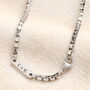 Men's Personalised Stainless Steel Chunky Curb Chain Necklace, thumbnail 1 of 4