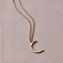 Personalised Birthstone Crescent Moon Necklace, thumbnail 5 of 11