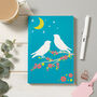 Birds Under Moonlight Soft Cover Notebook, thumbnail 1 of 2