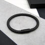 Men's Personalised Morse Code Leather Bracelet, thumbnail 1 of 6