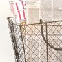 Industrial Style Wire Magazine Basket, thumbnail 4 of 9