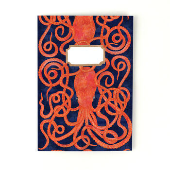 Octopoda Octopus Print A5 Lined Journal, 5 of 10