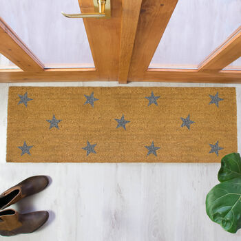 Stars Print Double Doormat, 2 of 2