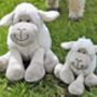 Sheep Mummy, Baby Lamb Soft Plush Toy Set, thumbnail 2 of 8