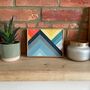 Abstract Colourful Wooden Mountain Mosaic, thumbnail 1 of 12