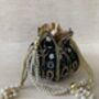 Emerald Green Velvet Potli/Wrist Bag, thumbnail 3 of 10