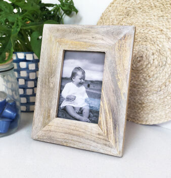 Handmade Wooden Photo Frame For 4x6 Picture, 5 of 8