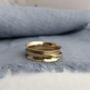 Hammered Gold Spinner Ring, thumbnail 1 of 6