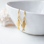 Gold Plated Fish Earrings, thumbnail 2 of 6