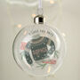 Personalised Cosy Jumper Christmas Glass Bauble, thumbnail 3 of 5