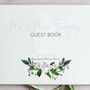 Personalised Lilac Floral Wedding Guest Book, thumbnail 3 of 7