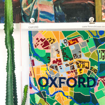Oxford City Map Tapestry Kit, 6 of 9