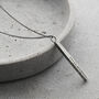 Personalised Men’s Textured Silver Bar Necklace, thumbnail 1 of 4