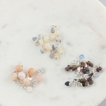 Personalised Childs Heart Necklace With Birthstones, 12 of 13