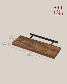 Set Of Four Floating Wall Shelves, 2 of 6