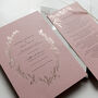 Rose Gold Wreath Invitation Suite, thumbnail 4 of 5