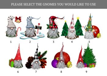 Personalised Christmas Gnome Family Print | Gift For Mum, 3 of 5