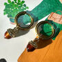 Autumn Acorn Earrings And Greetings Card Gift Set, thumbnail 7 of 9