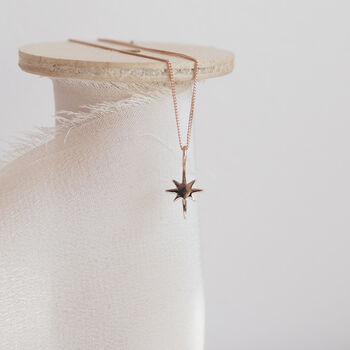 Solid Gold North Star Necklace, 4 of 9